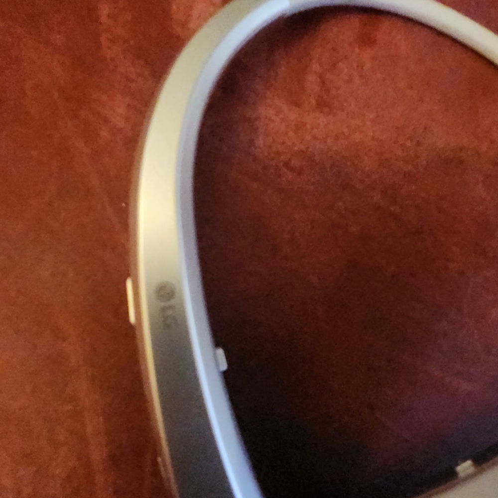 Silver LG Bluetooth Headset Neckband